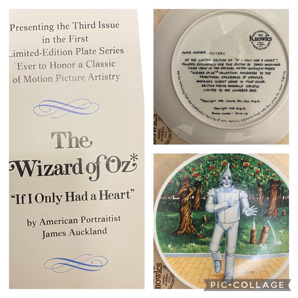 Wizard of OZ decorative plates
